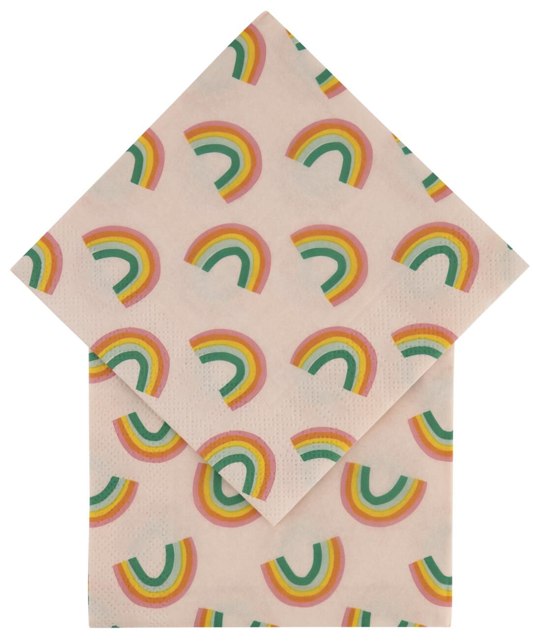 HEMA Servetten 24×24 Papier Rainbow – 20 Stuks | 8720354307106