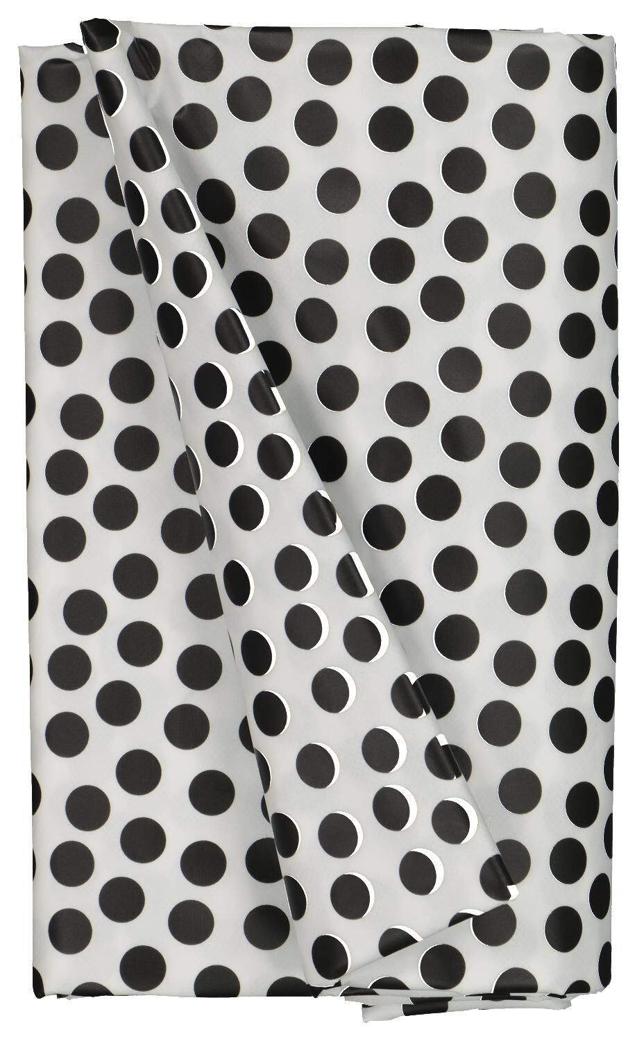 HEMA Tafelzeil 140×240 Polyester – Stippen Wit/zwart (wit/zwart) | 8718537529759