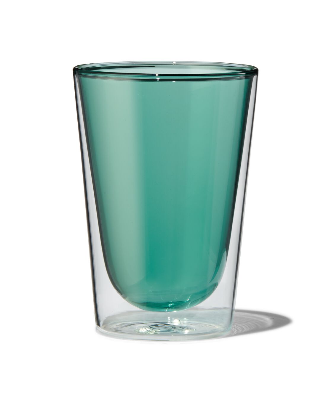 HEMA Dubbelwandig Glas 350ml Groen | 8720354581827