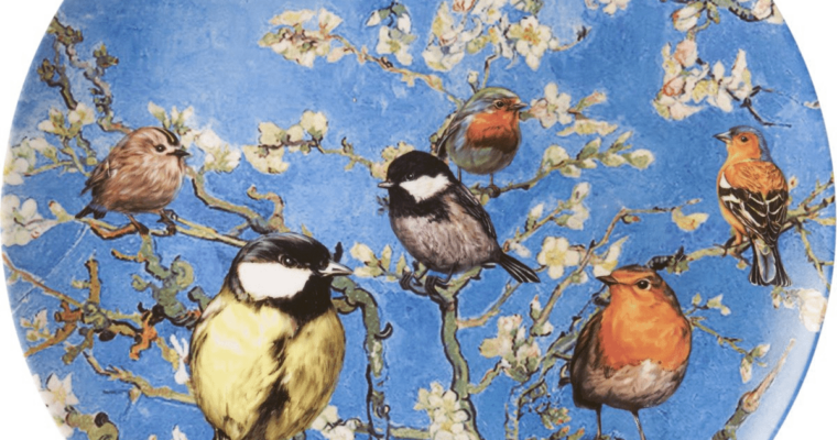 HEINEN – Wandborden – Bord Vogels van Van Gogh 31,5cm | 6013826061005