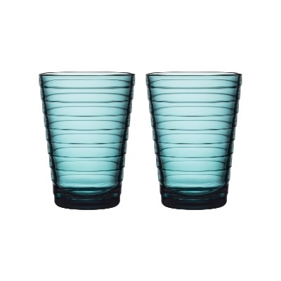 IITTALA – Aino Aalto – Glas 0,33l zeeblauw set/2 | 6411923664912