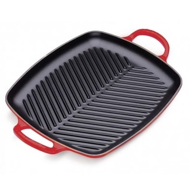 LE CREUSET – Grills – Grill 2 grepen 30cm Rood | 024147297635