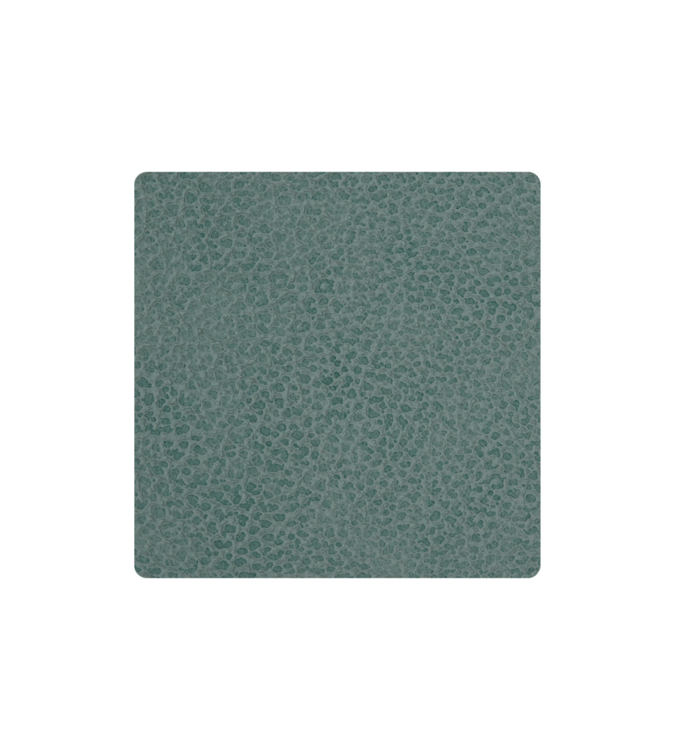 LIND DNA – Glass Mat Square – Onderzetter 10cm Hippo Pastel Green | 5711591371459