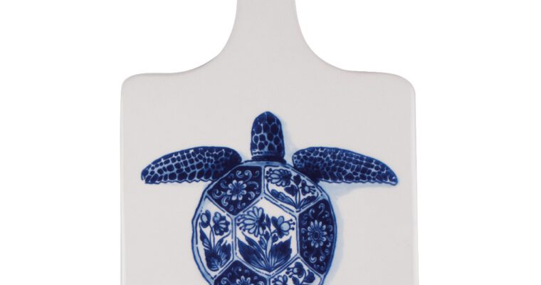 ROYAL DELFT – Wunderkammer – Kaasplank groot Turtle | 8718651348267